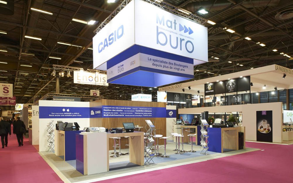 Enseigne suspendue pour exposition - Matburo