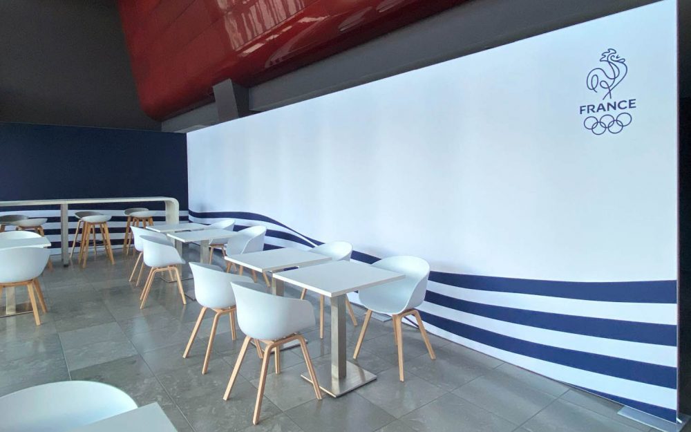 Aménagement de loges pour de l'évènementiel