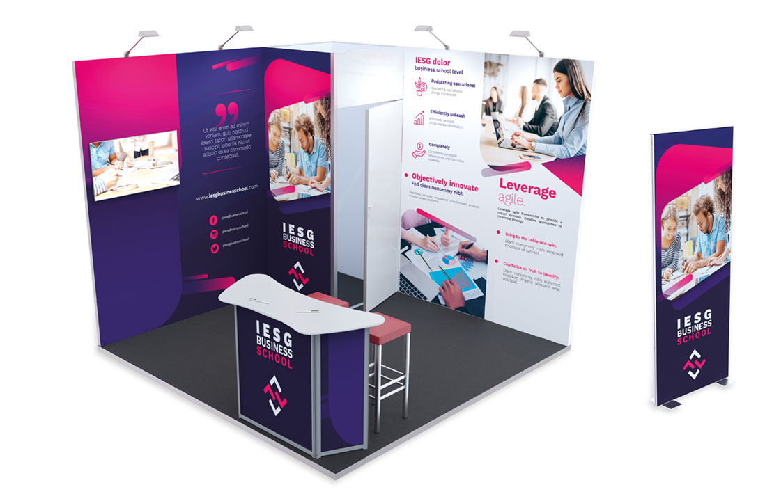 Mobilier d'exposition - Ecole IESG